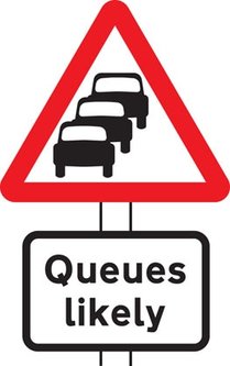 Traffic queues likely ahead